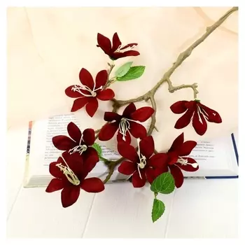 Цветы искусственные "Зефирантес" 56х8 см, бордовый