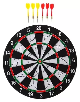Дартс 17" (43 см) подарочный в коробке + 6 дротиков