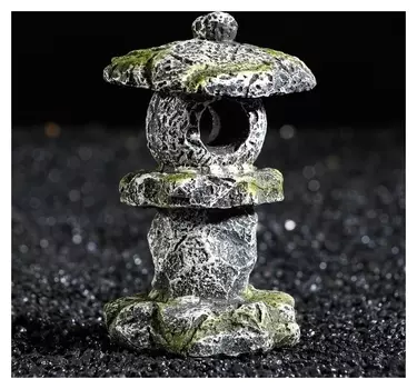 Декор для аквариума убежище в камнях, 7,5 х 11 см