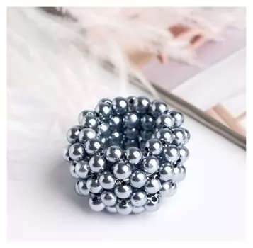 Декор для хвоста "Серые бусины"