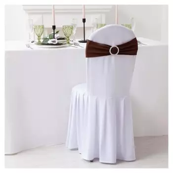 Декор для стула, цв.коричневый, 15*35 см, 100% п/э