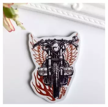 Декор для творчества дерево "Байк" набор 10 шт 4х3 см