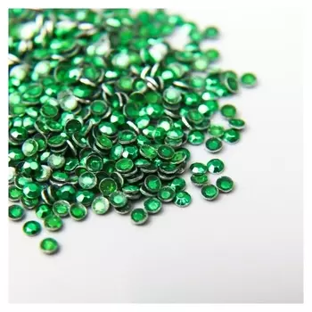 Декор для творчества металл "Кружочки зелёные" набор 2000 шт 0,2х0,2 см