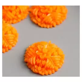 Декор для творчества пластик "Цветы и листья" 2,7х2,7 см