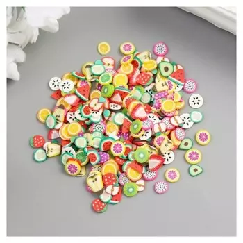 Декор для творчества пластик "Фрукты" 10 гр 0,6х0,6 см