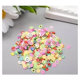 Декор для творчества пластик "Фрукты" набор 20 гр