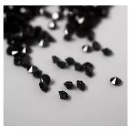 Декор для творчества пластик "Кристаллы чёрная ночь" набор 20 гр D=0,12 см