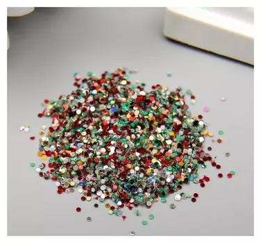 Декор для творчества пластик "Кружочки - конфетти" набор 20 гр