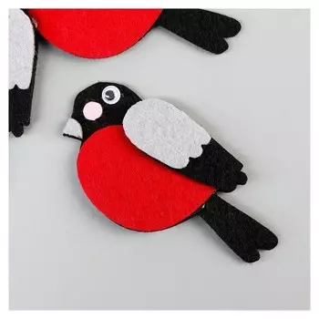 Декор для творчества войлок "Снегирь" 8,5х4,5 см