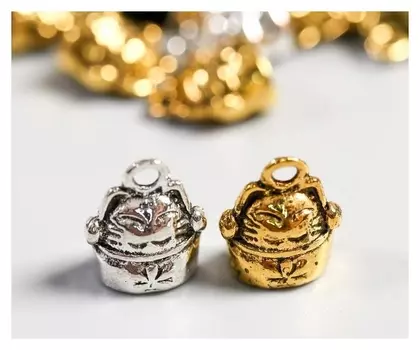 Декор металл для творчества "Кот-баюн" набор 20 шт