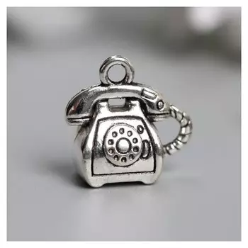 Декор металл для творчества "Телефон" (А5728) 1,4х1,4 см