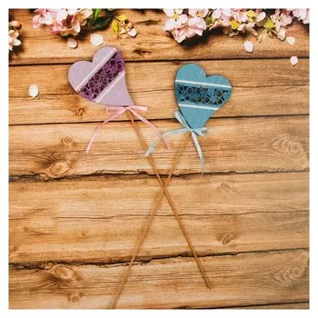 Декор на палочке "Сердечко"