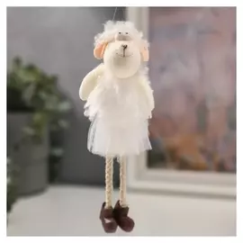 Декор пасхальный подвеска "Барашек глазастый" 14х5х3,5 см