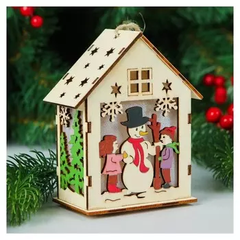 Декор с подсветкой «Новогодний гость»