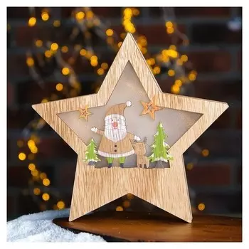 Декор с подсветкой "Сказка в звезде" 2,3×19,7×19,7 см