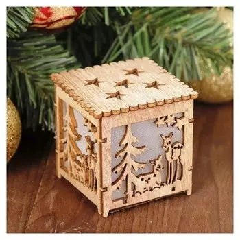 Декор с подсветкой "Зимний лес"