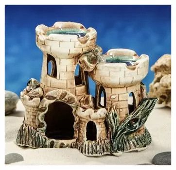 Декорация для аквариума "Башенки", 9 х 16 х 14 см, микс