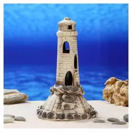 Декорация для аквариума "Маяк", 20 см, микс