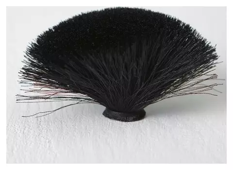Декоративный элемент «Кисть» диаметр 9 см, цвет чёрный