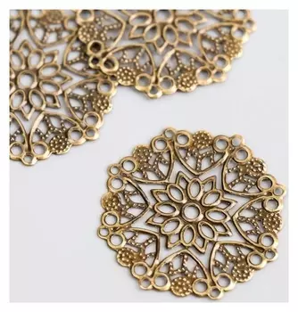 Декоративный элемент "Снежинка" D-3,5 см