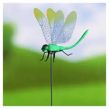 Декоративный штекер "Стрекоза с прозрачными крылышками"