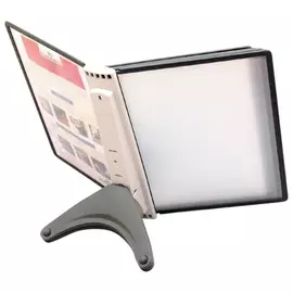 Демосистема настольная на 5 панелей, с 5 черными панелями, Durable "Sherpa Soho"