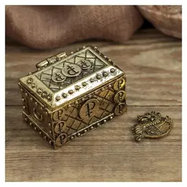 Денежный сундук с драконом прибыли, 3,5 х 2,7 см