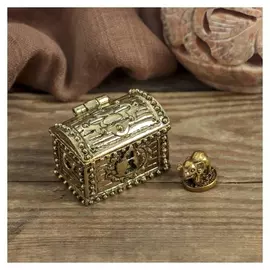 Денежный сундук с слоником на монетке, 3,5 х 2,7 см