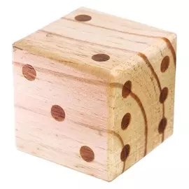 Деревянная игрушка «Развивающий счёт кубик» 7х7х7 см