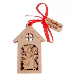 Деревянные раскраски «Избушки»