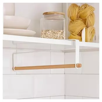 Держатель для полотенец подвесной доляна, 30,5×10 см, цвет белый