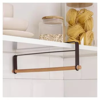 Держатель для полотенец подвесной доляна, 32×10 см, цвет коричневый