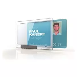 Держатель для пропуска Pushbox Mono Durable, мех.изъятия, 1 карта,10шт,8922