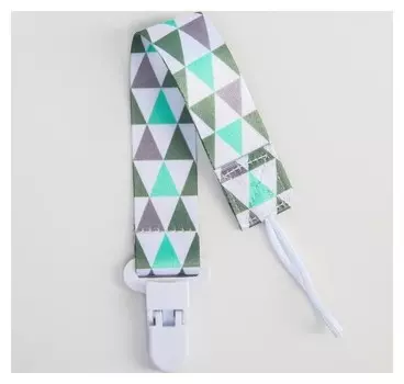 Держатель для пустышки на ленте "Геометрия"