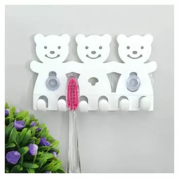 Держатель для зубных щёток на присосках, дизайн