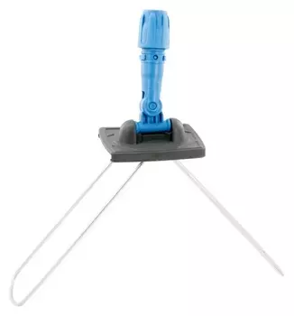 Держатель мопа рамочный 100х10см т.серый/синий Nt184