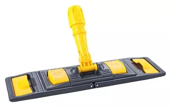 Держатель мопа универс. пластик 40х11см т.серый/желтый Npk195