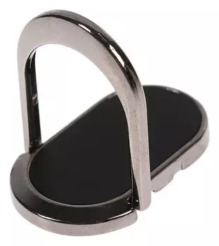 Держатель-подставка с кольцом для телефона Luazon, металлическая основа, чёрный