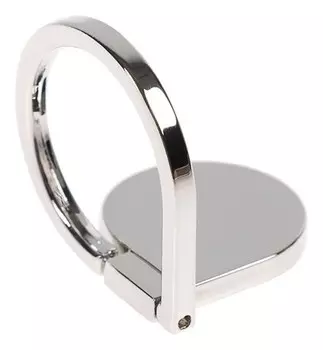 Держатель-подставка с кольцом для телефона Luazon, в форме капли воды, серебристый