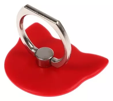 Держатель-подставка с кольцом для телефона Luazon, в форме "Кошки", красный