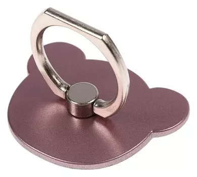 Держатель-подставка с кольцом для телефона Luazon, в форме "Мишки", розовый