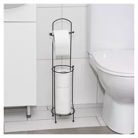 Держатель-стойка для туалетной бумаги доляна, цвет чёрный