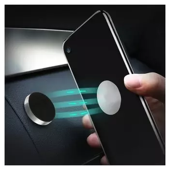 Держатель телефона Cartage, магнитный на клейкой основе, серебро