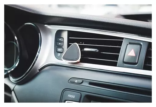 Держатель телефона магнитный в дефлектор, розовый