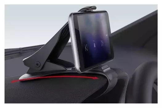 Держатель телефона, прищепка на панель приборов, черный