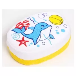 Детская мочалка, махровая