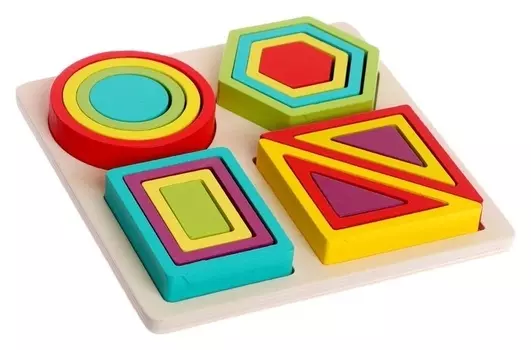 Детский развивающий набор 2 в 1 «Геометрические фигуры»