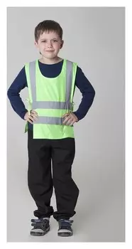 Детский жилет "ДПС" со светоотражающими полосами, рост 134-146 см