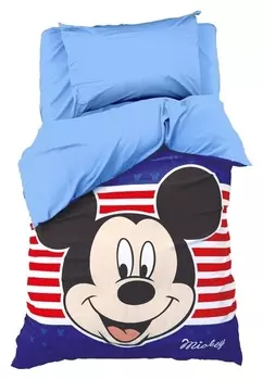 Детское постельное бельё Микки маус 1,5 спальное