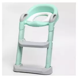 Детское сиденье на унитаз, цвет серый/зеленый